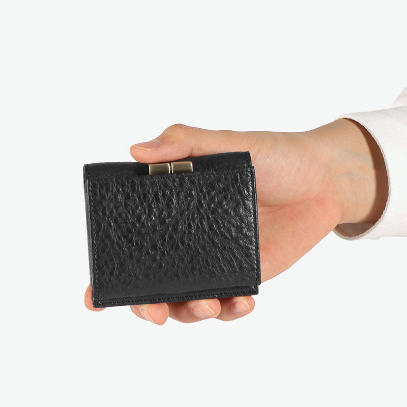 SLOW 二つ折り財布 メンズ レディース ブランド スロウ 財布 本革 小さい 小さめ 小銭入れあり ミニ財布 コンパクト 軽量 軽い レザー 牛革 がま口 日本製 bono clasp mini wallet 333S130L