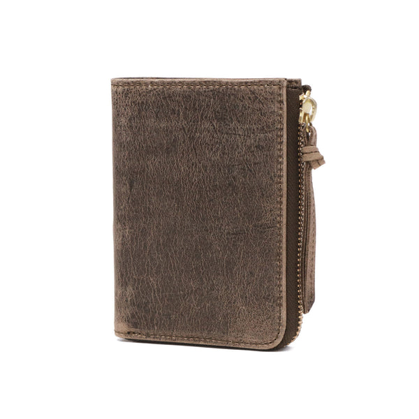 SLOW 二つ折り財布 メンズ レディース ブランド box型小銭入れ スロウ 財布 L字ファスナー ジップ 本革 小銭入れあり 軽量 軽い レザー クーズー革 日本製 kudu Lzip short wallet 333S82I