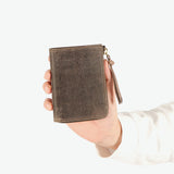 SLOW 二つ折り財布 メンズ レディース ブランド box型小銭入れ スロウ 財布 L字ファスナー ジップ 本革 小銭入れあり 軽量 軽い レザー クーズー革 日本製 kudu Lzip short wallet 333S82I