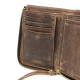 SLOW 二つ折り財布 メンズ レディース ブランド box型小銭入れ スロウ 財布 L字ファスナー ジップ 本革 小銭入れあり 軽量 軽い レザー クーズー革 日本製 kudu Lzip short wallet 333S82I