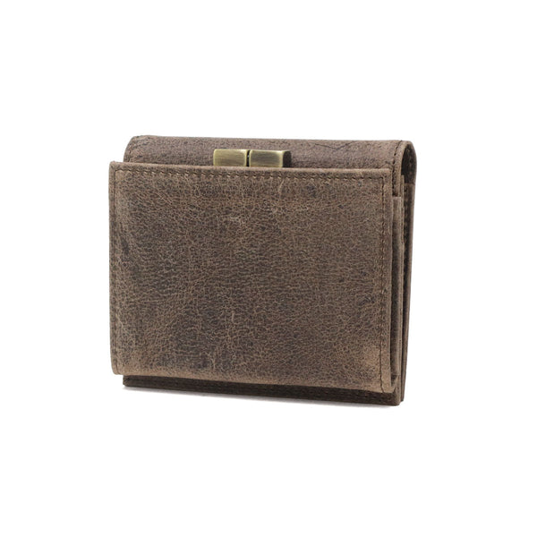 SLOW 二つ折り財布 メンズ レディース ブランド スロウ 財布 本革 小さい 小さめ 小銭入れあり ミニ財布 コンパクト 軽量 軽い レザー クーズー革 がま口 日本製 kudu clasp mini wallet 333S134L