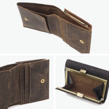 SLOW 二つ折り財布 メンズ レディース ブランド スロウ 財布 本革 小さい 小さめ 小銭入れあり ミニ財布 コンパクト 軽量 軽い レザー クーズー革 がま口 日本製 kudu clasp mini wallet 333S134L