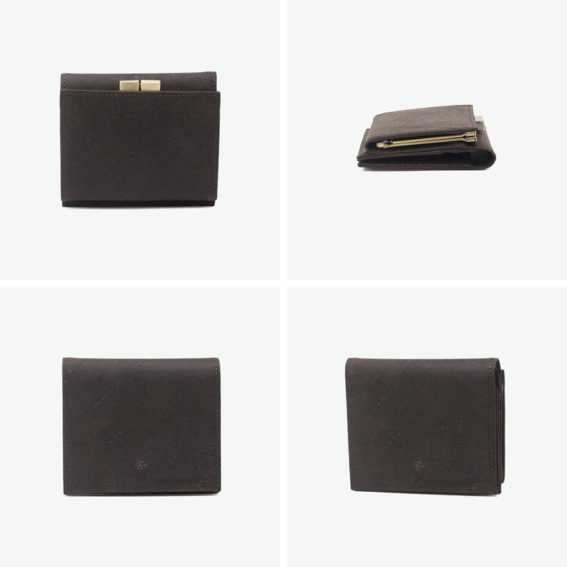 SLOW 二つ折り財布 メンズ レディース ブランド スロウ 財布 本革 小さい 小さめ 小銭入れあり ミニ財布 コンパクト 軽量 軽い レザー クーズー革 がま口 日本製 kudu clasp mini wallet 333S134L
