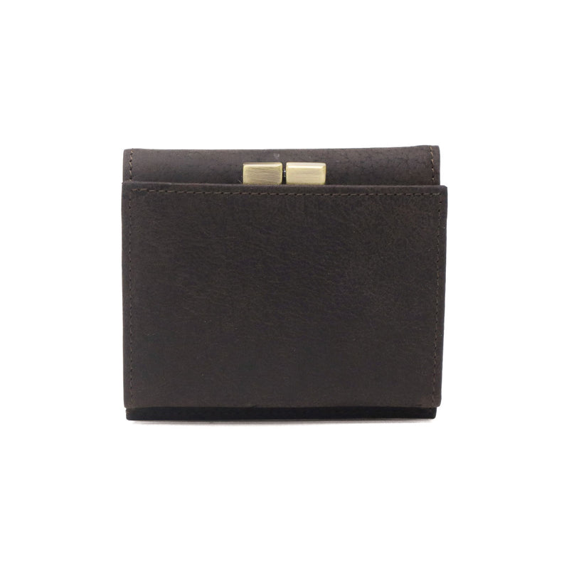 SLOW 二つ折り財布 メンズ レディース ブランド スロウ 財布 本革 小さい 小さめ 小銭入れあり ミニ財布 コンパクト 軽量 軽い レザー クーズー革 がま口 日本製 kudu clasp mini wallet 333S134L