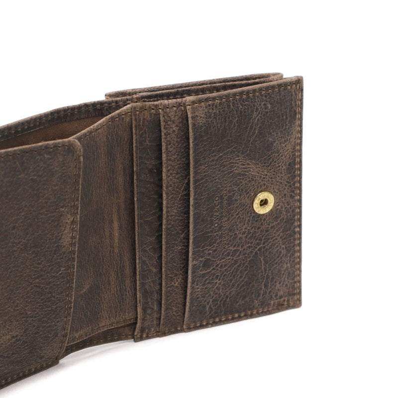 SLOW 二つ折り財布 メンズ レディース ブランド スロウ 財布 本革 小さい 小さめ 小銭入れあり ミニ財布 コンパクト 軽量 軽い レザー クーズー革 がま口 日本製 kudu clasp mini wallet 333S134L