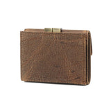 SLOW 三つ折り財布 メンズ レディース ブランド がま口 スロウ 財布 本革 小さい 小さめ 小銭入れあり ミニ財布 コンパクト 軽量 軽い レザー クーズー革 ウォレット 日本製 kudu clasp trifold wallet 333S135L