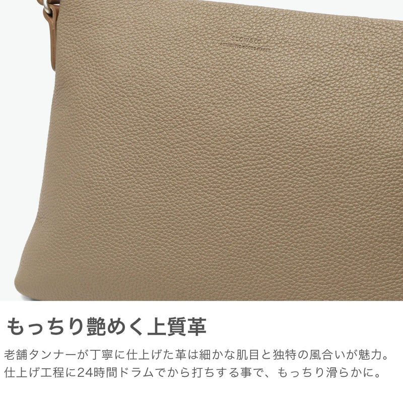 SLOW サコッシュ メンズ レディース ミニ 軽量 スロウ バッグ ショルダーバッグ ブランド レザー 革 本革 海外 旅行 きれいめ 小さめ コンパクト ミニショルダー 斜めがけ 日本製 A5 Shrink Sacoche 858S36P