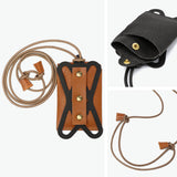 SLOW ネックポーチ メンズ レディース おしゃれ 本革 スロウ 革 レザー ブランド 日本製 ポーチ スマホホルダー スマホ ストラップ カジュアル 軽量 軽い 小さめ 首掛け bono mobile neck pouch 333S133L