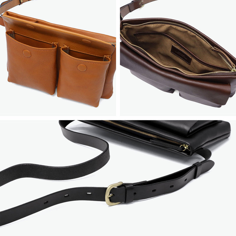 SLOW ボディバッグ メンズ レディース スロウ バッグ 本革 革 レザー ブランド 小さめ コンパクト スモール 軽量 斜めがけ ショルダー かっこいい おしゃれ シンプル 横型 日本製 A5 Cb Helmet Body Bag 858S73R