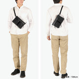 SLOW ボディバッグ メンズ レディース スロウ バッグ 本革 革 レザー ブランド 小さめ コンパクト スモール 軽量 斜めがけ ショルダー かっこいい おしゃれ シンプル 横型 日本製 A5 Cb Helmet Body Bag 858S73R