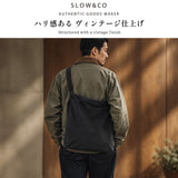 SLOW ショルダーバッグ メンズ レディース 大きめ A4 ブランド スロウ バッグ トートバッグ 2WAY 斜めがけ 軽量 軽い 大人 布 コットン ヘリンボーン おしゃれ 無地 日本製 Herringbone Shoulder Bag S SO786JK
