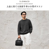 SLOW ボストンバッグ メンズ レディース 小さめ スロウ バッグ ミニボストン 軽量 通勤 ブランド 2WAY ミニ ショルダーバッグ 斜めがけ 本革 レザー 肩掛け 日本製 Cb-Mini Boston Bag 306S60S