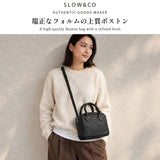 SLOW ボストンバッグ レディース メンズ 小さめ バッグ スロウ ミニボストン 軽量 ブランド ミニ ショルダーバッグ 斜めがけ 本革 レザー 肩掛け 日本製 ボストン 手持ち 2WAY A5 Shrink Mini Boston Bag 306S62S