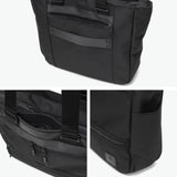 Sonne Tote Bag 남자의 대형 지퍼 브랜드 Sonne Lightweight Casual Men 's Bag 수평 비즈니스 토트 간단한 검은 통근 비즈니스 어깨 워터 리펠트 A4 B4 PC 15 인치 스타 전단지 SOSF002