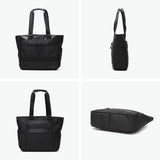 Sonne Tote Bag 남자의 대형 지퍼 브랜드 Sonne Lightweight Casual Men 's Bag 수평 비즈니스 토트 간단한 검은 통근 비즈니스 어깨 워터 리펠트 A4 B4 PC 15 인치 스타 전단지 SOSF002