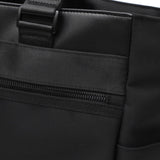 Sonne Tote Bag 남자의 대형 지퍼 브랜드 Sonne Lightweight Casual Men 's Bag 수평 비즈니스 토트 간단한 검은 통근 비즈니스 어깨 워터 리펠트 A4 B4 PC 15 인치 스타 전단지 SOSF002