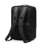 Sonne Backpack for Men Black Brand Sonne Simple Casual Stylish 비즈니스 통근 배낭 비즈니스 배낭 통근 비즈니스 출장 2 레이어 확장 워터 리펠트 A4 B4 PC 15 인치 스타 전단지 백팩 SOSF003