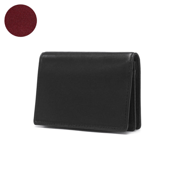 Sonne Business Card holder Men's Ladies Leather Leather Leather Leather Leather Sheep Leather Brand Zonne Fashionable Thin Slim Business Cut -folded Skhaf Card Case SOS004A