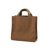 Snow Peak Tote Bag Vegan Leather Mini Tote Bag AC-24AU404