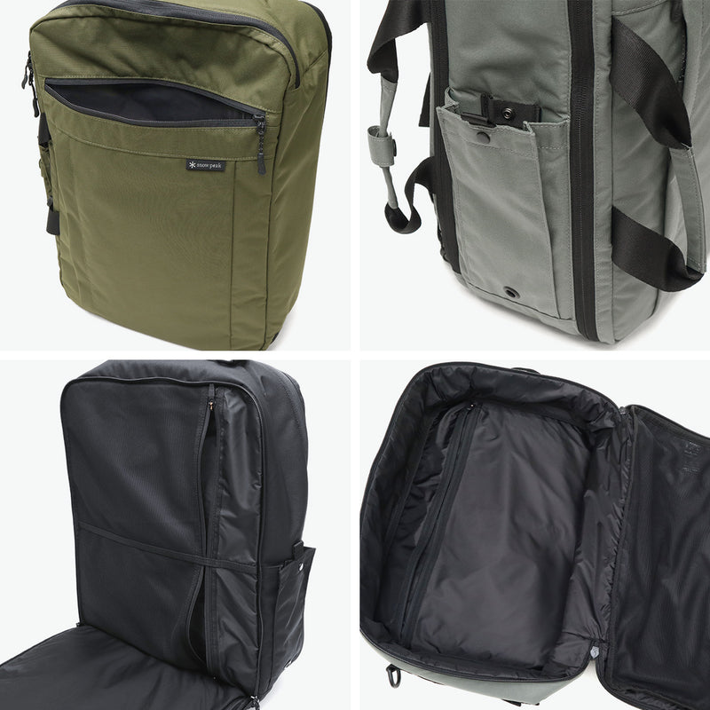 Snow Peak Business Bag Men's Backpack Large Capacity Lightweight Snow Peak Business Brand B4 PC 16inch 28L Crossbody Carrying Handheld Water Repellent Briefcase Simple Everyday Use 3Way Business Bag AC-25SU401