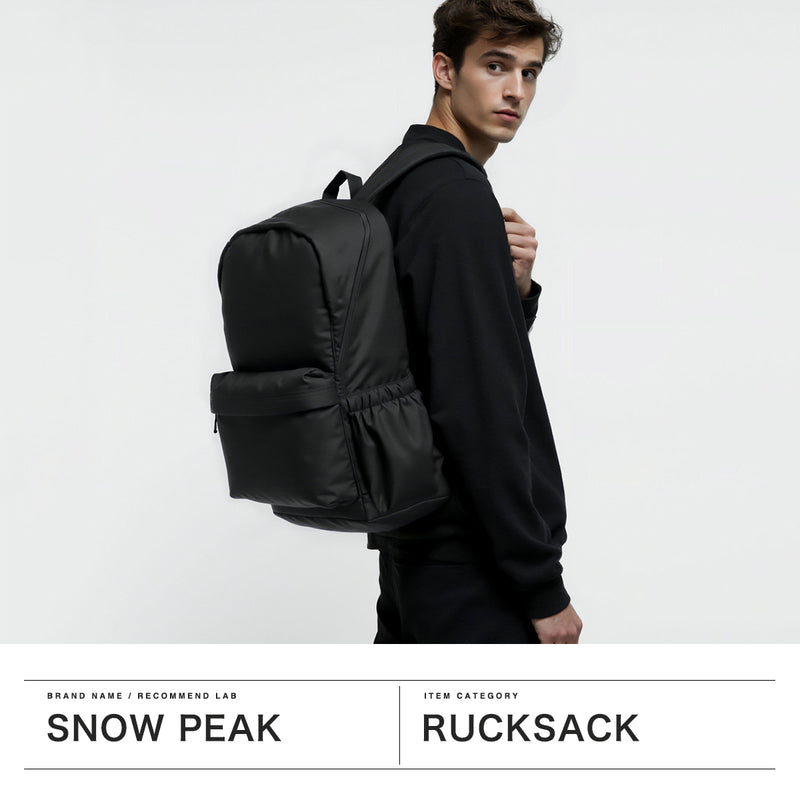 Snow Peak Backpack Lelaki Lelaki Besar Kapasiti Snow Peak Beg Besar Kasual Ringan Ringan Perjalanan Ransel Perjalanan Ransel Perjalanan Bergaya Jenama Nylon Mudah Penghalau Air Tahan Lama 29L B4 A4 Everyday Gunakan Backpack AC-25SU402