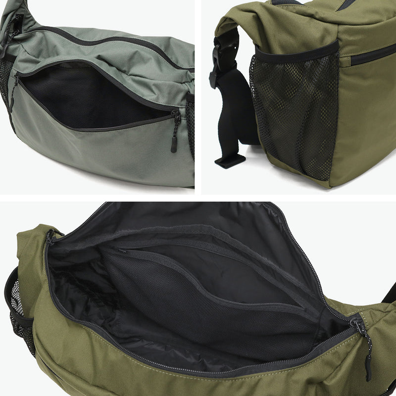 Beg bahu puncak salji untuk lelaki dan wanita, beg crossbody jenama ringan Snow Peak Bag kasual Crossbody Crossbody Crossbody Besar Bergaya Nylon Water Repellent 19L A4 Everyway Gunakan beg bahu tengah AC-25SU403