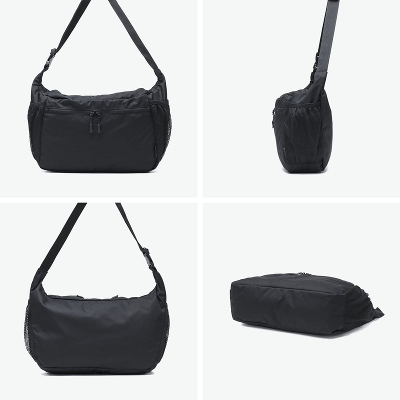 Beg bahu puncak salji untuk lelaki dan wanita, beg crossbody jenama ringan Snow Peak Bag kasual Crossbody Crossbody Crossbody Besar Bergaya Nylon Water Repellent 19L A4 Everyway Gunakan beg bahu tengah AC-25SU403