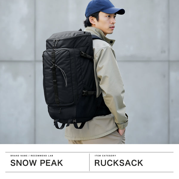 男性和女性的雪峰背包大容量大M尺寸时尚的成人雪峰户外品牌Zipper山地攀岩露营徒步旅行黑色B4 A4 A4 A4 27L Active Field背包M AC-25SU411