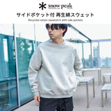 スノーピーク カットソー メンズ レディース ブランド snow peak 秋 冬 秋冬 おしゃれ プルオーバー スウェット トレーナー 長袖 ロゴ ワンポイント リサイクル コットン Recycled Cotton Pullover SW-25SU403
