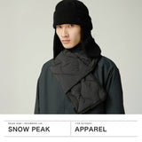スノーピーク マフラー メンズ レディース ストール snow peak ダウン ブランド 冬 秋 秋冬 薄手 プレゼント 暖かい 無地 シームレス キルティング 撥水ダウン ダウンマフラー 洗濯可 Seamless Quilted Down Stole