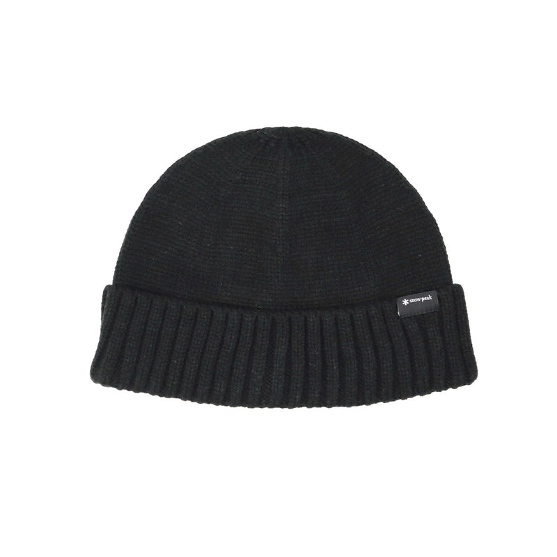 スノーピーク ニット帽 メンズ レディース snow peak ブランド ニットキャップ 無地 シンプル リブ ビーニー オールシーズン おしゃれ アウトドア ストリート 帽子 黒 New Standard Knit Cap NSD-AC-25AU003