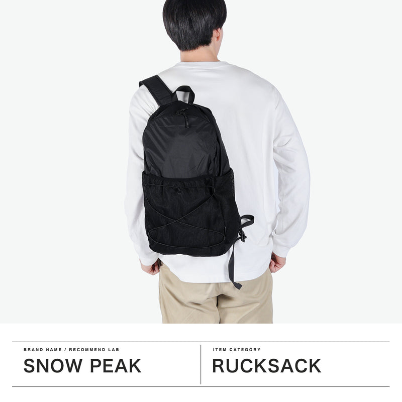 スノーピーク リュック メンズ レディース snow peak おしゃれ 軽量 カジュアル 旅行 パッカブル 折りたたみ コンパクト サブバッグ ナイロン 丈夫 ブランド デイパック A4 New Standard Packable Backpack NSD-AC-25AU005