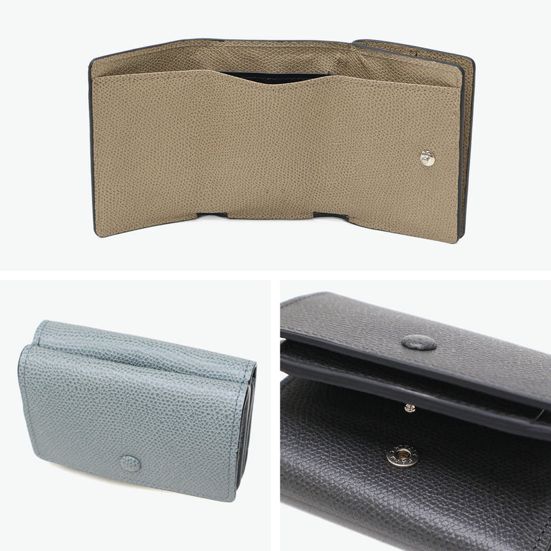 ソポ 三つ折り財布 レディース メンズ 革 SOPO ブランド 本革 ミニ 財布 小銭入れ box型小銭入れ 小さめ レザー 牛革 大人 ブランド シンプル 日本製 TRIFOLD WALLET-DEG/VAL SO37