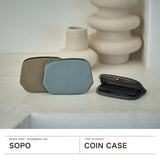 ソポ 財布 メンズ レディース コンパクト ブランド SOPO 小さめ がま口 本革 革 牛革 カーフレザー おしゃれ 上品 高級感 きれいめ ハイカジュアル 大人 プレゼント 日本製 SNAP SLIM WALLET-M-DEG/VAL SO54