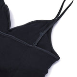 スープレルース キャミソール レディース カップ付き Souple Luz インナー おしゃれ ロング Vネック コットンシルク リブ キャミ 可愛い ブラトップ 日本製 コットンシルクリブ ブラパットキャミソール CSR-TO-397