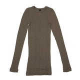 スープレルース Tシャツ レディース 長袖 Souple Luz 薄手 長袖Tシャツ インナー おしゃれ リブ コットン カシミヤ 可愛い 無地 丸胴 丸襟 日本製 コットンカシミヤリブ タイトクルーネックTシャツ CCR-TO-420