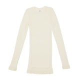 スープレルース Tシャツ レディース 長袖 Souple Luz 薄手 長袖Tシャツ インナー おしゃれ リブ コットン カシミヤ 可愛い 無地 丸胴 丸襟 日本製 コットンカシミヤリブ タイトクルーネックTシャツ CCR-TO-420