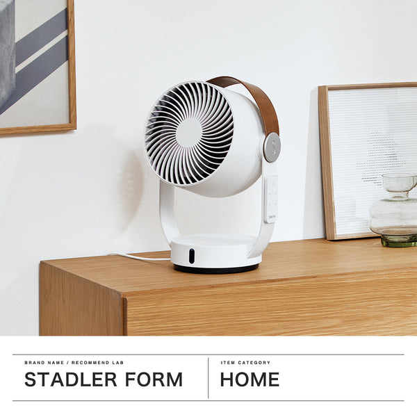 [正版产品的1年保修] Stadler表单循环器风扇DC电机安静秋千Stadler表格DC小型紧凑型风扇桌面鼓风机遥控器遥控器3D风扇能量节省Eco Eco Eco Timer轻量级时尚时尚狮子座