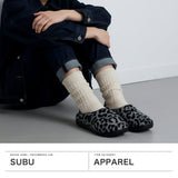 【正規取扱店】 SUBU サンダル メンズ レディース 冬 スブ ブランド おしゃれ 黒 暖かい 秋冬 シューズ スリッパ ホラー ウール レオパード 高反発 限定 HORROR DOTS VAMP LEOPARDO SB042