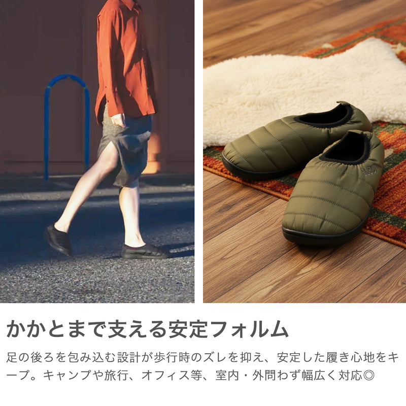 【正規取扱店】 スブ サンダル メンズ レディース 冬 SUBU 暖かい おしゃれ 室内 外履き 靴 くつ 黒 ブラック VAMP F-LINE SB030