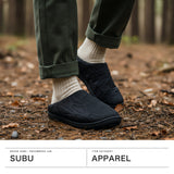 【正規取扱店】 SUBU サンダル メンズ レディース 冬 スブ ブラック 冬用 秋冬 サンダル ブランド おしゃれ オフィス あったか 暖かい 外履き 室内 ルームシューズ 起毛 スリッパ スリッポン ORIGINALS OUTLINE SB013