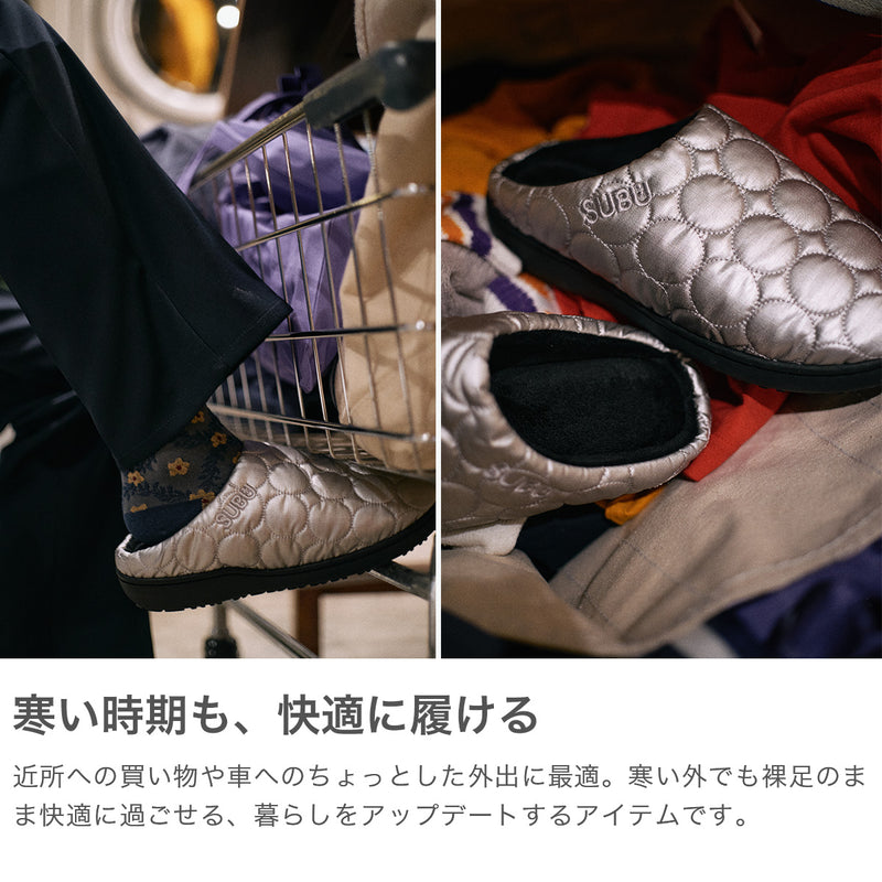 【正規取扱店】 SUBU サンダル メンズ レディース 冬 スブ ブラック 冬用 秋冬 サンダル ブランド おしゃれ オフィス あったか 暖かい 外履き 室内 ルームシューズ 起毛 スリッパ スリッポン ORIGINALS OUTLINE SB027