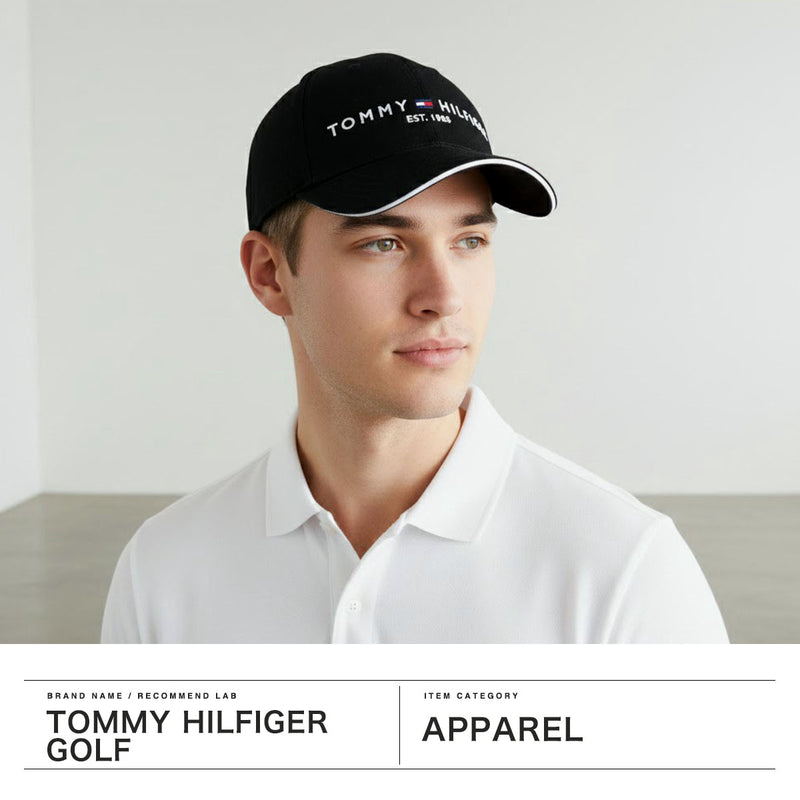 トミー ヒルフィガー ゴルフ キャップ メンズ レディース 帽子 TOMMY HILFIGER GOLF おしゃれ ブランド ブラック ゴルフキャップ ロゴ 刺繍 綿 コットン キャップTHロゴ THMB3F51