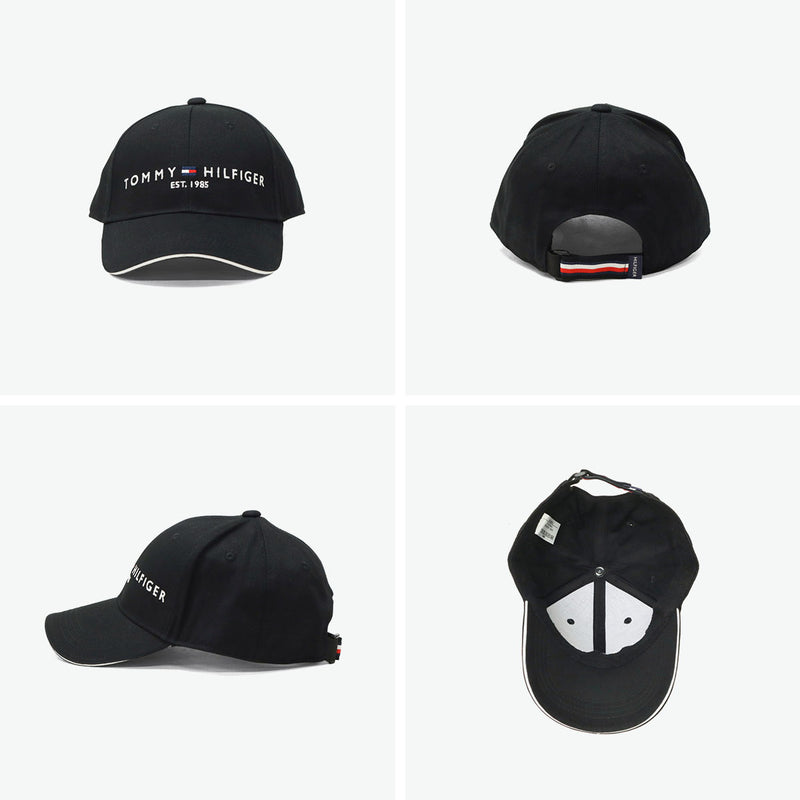 トミー ヒルフィガー ゴルフ キャップ メンズ レディース 帽子 TOMMY HILFIGER GOLF おしゃれ ブランド ブラック ゴルフキャップ ロゴ 刺繍 綿 コットン キャップTHロゴ THMB3F51