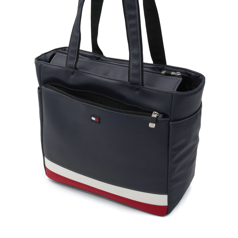 トミー ヒルフィガー ゴルフ トートバッグ メンズ レディース A4 B4 大きめ TOMMY HILFIGER GOLF 軽量 大容量 カジュアル ブランド 横 自立 トート バッグ 持ち手 長め 合皮 FACE THMG3FB5