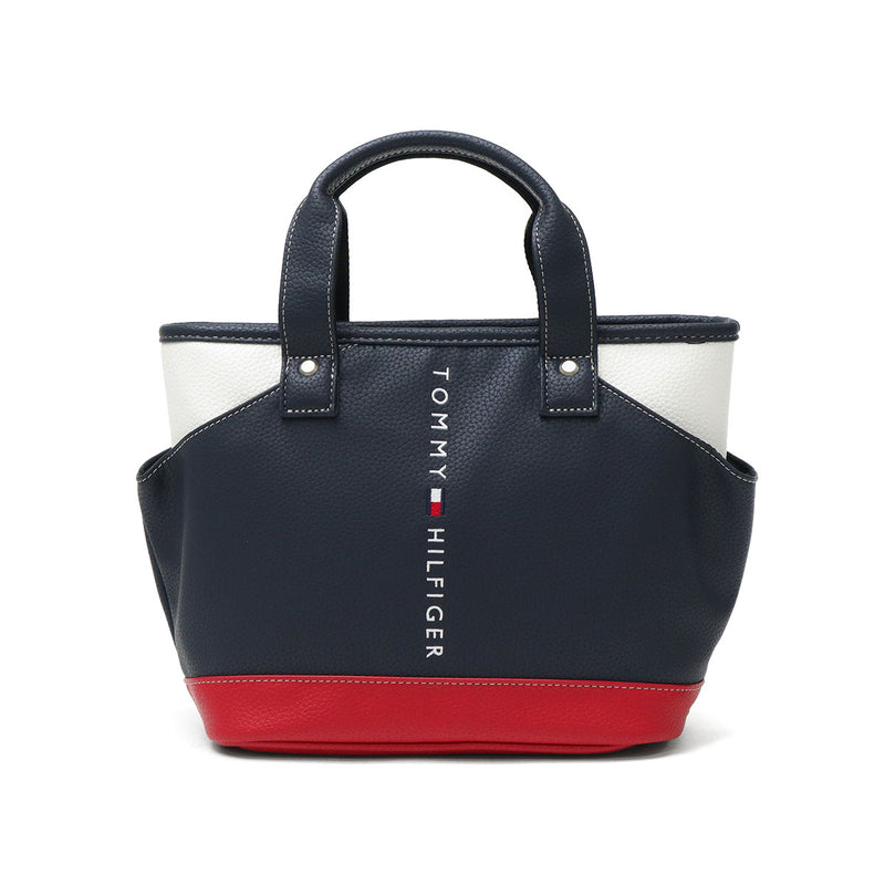トミー ヒルフィガー ゴルフ カートバッグ メンズ レディース 小さめ トートバッグ TOMMY HILFIGER GOLF 軽量 カジュアル ブランド 自立 トート バッグ 合皮 小さい A5 ラウンドバッグ FACE THMG3FBD
