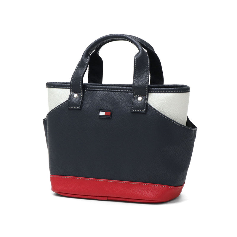 トミー ヒルフィガー ゴルフ カートバッグ メンズ レディース 小さめ トートバッグ TOMMY HILFIGER GOLF 軽量 カジュアル ブランド 自立 トート バッグ 合皮 小さい A5 ラウンドバッグ FACE THMG3FBD