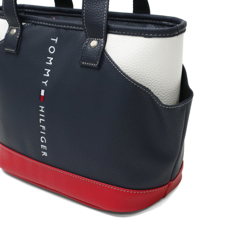 トミー ヒルフィガー ゴルフ カートバッグ メンズ レディース 小さめ トートバッグ TOMMY HILFIGER GOLF 軽量 カジュアル ブランド 自立 トート バッグ 合皮 小さい A5 ラウンドバッグ FACE THMG3FBD