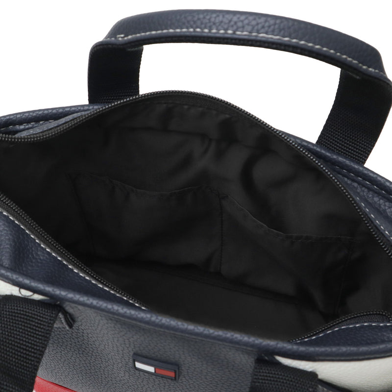 トミー ヒルフィガー ゴルフ カートバッグ メンズ レディース 小さめ トートバッグ TOMMY HILFIGER GOLF 軽量 カジュアル ブランド 自立 トート バッグ 合皮 小さい A5 ラウンドバッグ FACE THMG3FBD