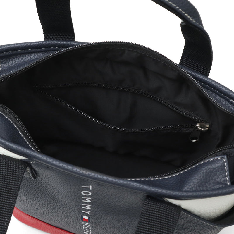 トミー ヒルフィガー ゴルフ カートバッグ メンズ レディース 小さめ トートバッグ TOMMY HILFIGER GOLF 軽量 カジュアル ブランド 自立 トート バッグ 合皮 小さい A5 ラウンドバッグ FACE THMG3FBD